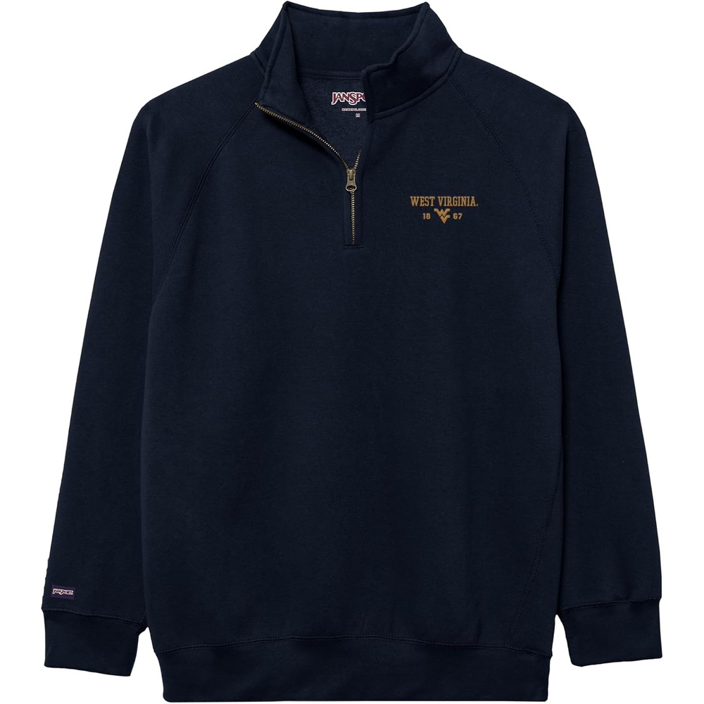 image:imageJanSport Unisex Adult NCAA Officially Licensed Rival Long Sleeve StandUp Collar Quarter Zip SweatshirtWest Virginia Mountaineers