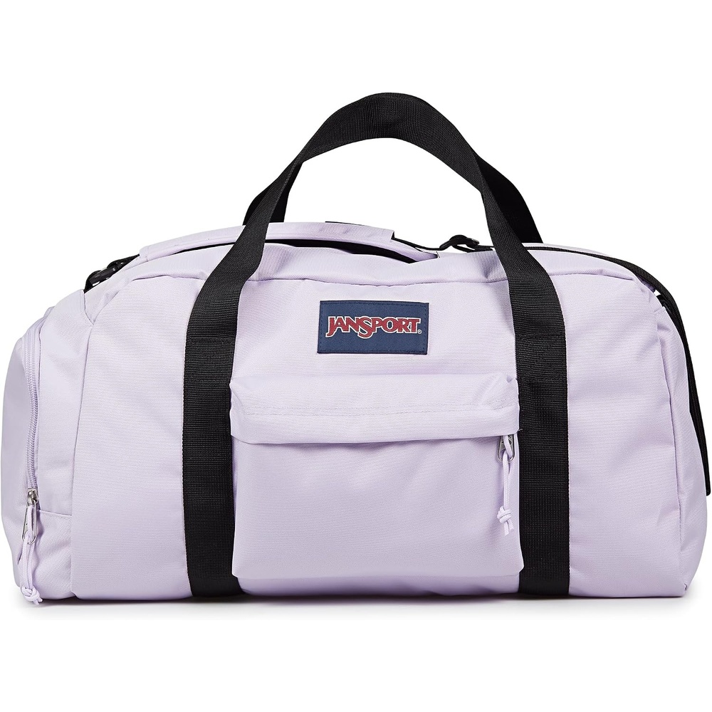 image:imageJanSport Weekender Medium Duffel Travel or Gym Bag Durable Weekender with Front Utility Pocket amp Side Grab Handles Cargo GreenPastel Lilac