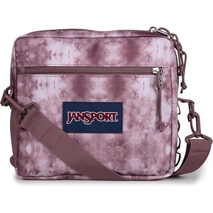 JanSport Central Adaptive Accessory Bag – Wheelchair & Walker Compatible, Versatile Carry Options, Tuck-Away Adjustable Loops, SaniStash Pocket for Easy Access, Black(Ice Dye Mahogany Haze/White)