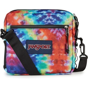 JanSport Central Adaptive Accessory Bag – Wheelchair & Walker Compatible, Versatile Carry Options, Tuck-Away Adjustable Loops, SaniStash Pocket for Easy Access, Black(Red/Multi Hippie Days)