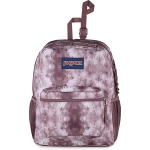 JanSport Central Adaptive Accessory Bag – Wheelchair & Walker Compatible, Versatile Carry Options, Tuck-Away Adjustable Loops, SaniStash Pocket for Easy Access, Bad Bows(Ice Dye Mahogany Haze/White)