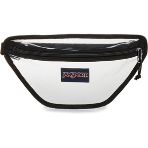 JanSport Clear Waistpack – 1L Transparent Fanny Pack, One Main Compartment, Adjustable Hip Belt & Crossbody Strap, Clear(Clear Waistpack)