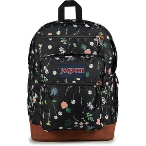JanSport Cool Backpack with 15-inch Laptop Sleeve, Large Computer Bag Rucksack with 2 Compartments, Ergonomic Straps, Faded Sage(Bewitched Blooms)