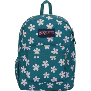 JanSport Cross Town Backpack 17″ x 12.5″ x 6″ – Simple Bag for Everyone with 1 Main Compartment, Front Utility Pocket – Premium Class Accessories – Black(Precious Petals)
