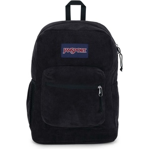 JanSport Cross Town Plus Remix Backpack – Padded Back Panel, Laptop Sleeve, and Front Pocket Organizer – Lavender Ash Corduroy(Black Corduroy)