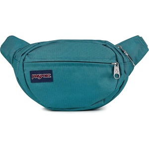 JanSport Fifth Avenue Fanny Pack Crossbody Bags for Women, Men – Stylish, Durable Waist Bag with Adjustable Belt, Main Zippered Pocket, Quick Stash Pocket – Travel Essentials – Black(Emerald Pool)