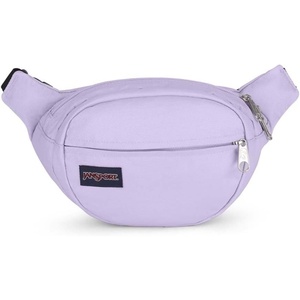 JanSport Fifth Avenue Fanny Pack Crossbody Bags for Women, Men – Stylish, Durable Waist Bag with Adjustable Belt, Main Zippered Pocket, Quick Stash Pocket – Travel Essentials – Black(Pastel Lilac)