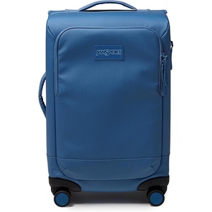 JanSport Good Latitude Carry On Spinner Suitcase – 42L Water Resistant Travel Luggage with 16 Inch Laptop Sleeve – Durable Lightweight Rolling Hardside Softside Carry-on Bag, Elemental Blue(Elemental Blue)