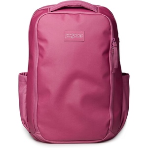 JanSport Good Latitude Travel Pack 30L – Water-Resistant Carry On Backpack – 16 Inch Padded Laptop Sleeve & Luggage Strap Weekender Bag, Smokey Grit(Mauve Haze)