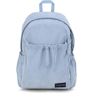 JanSport Lounge Pack FX – Large Main Compartment, Dual Water Bottle Pockets, Front Drawcord Pocket, Padded Laptop Sleeve, Black Denim(Blue Dusk)
