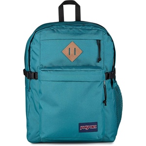 JanSport Main Campus Backpack – Travel or Work Backpack with 15-Inch Laptop Sleeve and Dual Water Bottle Pockets, Surreal Swirlies(Emerald Pool)
