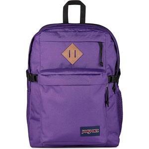 JanSport Main Campus Backpack – Travel or Work Backpack with 15-Inch Laptop Sleeve and Dual Water Bottle Pockets, Surreal Swirlies(Grape Jelly)