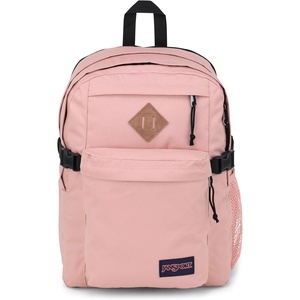 JanSport Main Campus Backpack – Travel or Work Backpack with 15-Inch Laptop Sleeve and Dual Water Bottle Pockets, Surreal Swirlies(Misty Rose)
