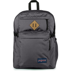 JanSport Main Campus Backpack – Travel or Work Backpack with 15-Inch Laptop Sleeve and Dual Water Bottle Pockets, Surreal Swirlies(Smokey Grit)