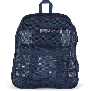 JanSport Mesh Pack – See Through Backpack Ideal for Class, Work, Travel, or Beach Outings, Navy(Navy)