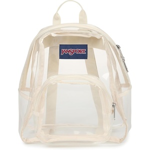 JanSport Mini Pack – Lightweight 10L Backpack with Adjustable Straps and Front Zipper Pocket – Perfect for Travel, Concerts, & Everyday Use, Clear(Moon Flower)