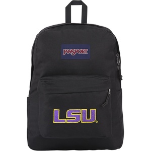 JanSport NCAA Officially Licensed Backpack, Ole Miss Rebels, Superbreak Plus with Padded 15” Laptop Sleeve, Spacious Computer Bag for Men & Women, Durable Daypack with Bottle Pocket, Red Tape(LSU Tigers)
