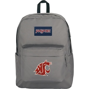 JanSport NCAA Officially Licensed Backpack, Ole Miss Rebels, Superbreak Plus with Padded 15” Laptop Sleeve, Spacious Computer Bag for Men & Women, Durable Daypack with Bottle Pocket, Red Tape(Washington State Cougars)