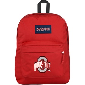 JanSport NCAA Officially Licensed Backpack, Ole Miss Rebels, Superbreak Plus with Padded 15” Laptop Sleeve, Spacious Computer Bag for Men & Women, Durable Daypack with Bottle Pocket, Red Tape(Ohio State Buckeyes)