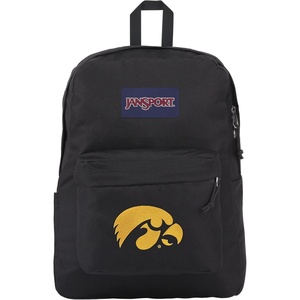 JanSport NCAA Officially Licensed Backpack, Ole Miss Rebels, Superbreak Plus with Padded 15” Laptop Sleeve, Spacious Computer Bag for Men & Women, Durable Daypack with Bottle Pocket, Red Tape(Iowa Hawkeyes)