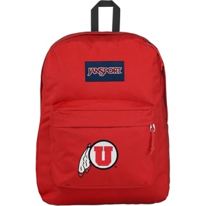 JanSport NCAA Officially Licensed Backpack, Ole Miss Rebels, Superbreak Plus with Padded 15” Laptop Sleeve, Spacious Computer Bag for Men & Women, Durable Daypack with Bottle Pocket, Red Tape(Utah Utes)