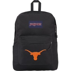 JanSport NCAA Officially Licensed Backpack, Ole Miss Rebels, Superbreak Plus with Padded 15” Laptop Sleeve, Spacious Computer Bag for Men & Women, Durable Daypack with Bottle Pocket, Red Tape(Texas Longhorns)