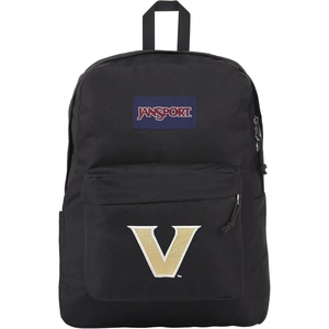 JanSport NCAA Officially Licensed Backpack, Ole Miss Rebels, Superbreak Plus with Padded 15” Laptop Sleeve, Spacious Computer Bag for Men & Women, Durable Daypack with Bottle Pocket, Red Tape(Vanderbilt Commodores)