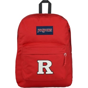 JanSport NCAA Officially Licensed Backpack, Ole Miss Rebels, Superbreak Plus with Padded 15” Laptop Sleeve, Spacious Computer Bag for Men & Women, Durable Daypack with Bottle Pocket, Red Tape(Rutgers Scarlet Knights)