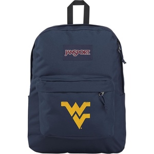 JanSport NCAA Officially Licensed Backpack, Ole Miss Rebels, Superbreak Plus with Padded 15” Laptop Sleeve, Spacious Computer Bag for Men & Women, Durable Daypack with Bottle Pocket, Red Tape(West Virginia Mountaineers)