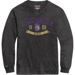 JanSport NCAA Officially Licensed Campus Long Sleeve T Shirt for Men, Soft & Breathable Pre-Shrunk Cotton Crewneck T Shirt(James Madison Dukes)