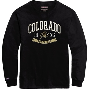 JanSport NCAA Officially Licensed Campus Long Sleeve T Shirt for Men, Soft & Breathable Pre-Shrunk Cotton Crewneck T Shirt(Missouri Tigers)