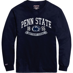JanSport NCAA Officially Licensed Campus Long Sleeve T Shirt for Men, Soft & Breathable Pre-Shrunk Cotton Crewneck T Shirt(Penn State Nittany Lions)