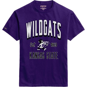 JanSport NCAA Officially Licensed Campus Short Sleeve T Shirt for Men, Soft & Breathable Pre-Shrunk Cotton Crewneck T Shirt(Kansas State Wildcats)