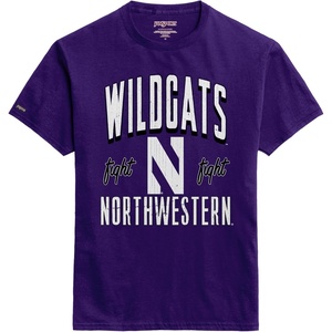 JanSport NCAA Officially Licensed Campus Short Sleeve T Shirt for Men, Soft & Breathable Pre-Shrunk Cotton Crewneck T Shirt(Northwestern Wildcats)