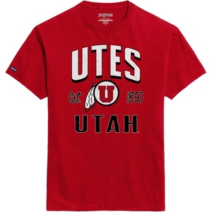 JanSport NCAA Officially Licensed Campus Short Sleeve T Shirt for Men, Soft & Breathable Pre-Shrunk Cotton Crewneck T Shirt(Utah Utes)