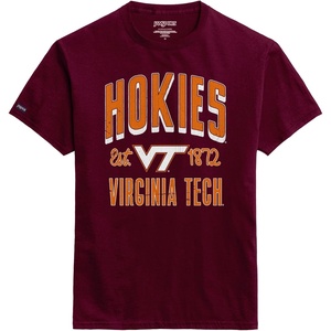 JanSport NCAA Officially Licensed Campus Short Sleeve T Shirt for Men, Soft & Breathable Pre-Shrunk Cotton Crewneck T Shirt(Virginia Tech Hokies)