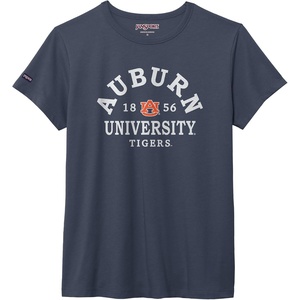 JanSport NCAA Officially Licensed Graduate Short Sleeve T Shirt for Women, Soft & Breathable Cotton-Polyester Blend Crewneck T Shirt with Graphic Detailing, Everyday University Fan Apparel(Auburn Tigers)