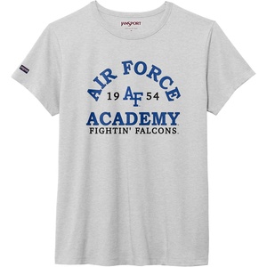 JanSport NCAA Officially Licensed Graduate Short Sleeve T Shirt for Women, Soft & Breathable Cotton-Polyester Blend Crewneck T Shirt with Graphic Detailing, Everyday University Fan Apparel(Air Force Falcons)