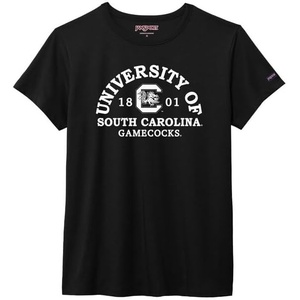 JanSport NCAA Officially Licensed Graduate Short Sleeve T Shirt for Women, Soft & Breathable Cotton-Polyester Blend Crewneck T Shirt with Graphic Detailing, Everyday University Fan Apparel(South Carolina Fighting Gamecocks)