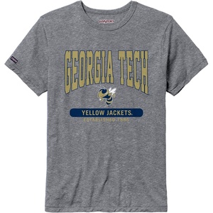 JanSport NCAA Officially Licensed Pregame Short Sleeve T Shirt for Men, Soft & Breathable Triblend Crewneck T Shirt(Georgia Tech Yellow Jackets)