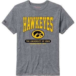 JanSport NCAA Officially Licensed Pregame Short Sleeve T Shirt for Men, Soft & Breathable Triblend Crewneck T Shirt(Iowa Hawkeyes)