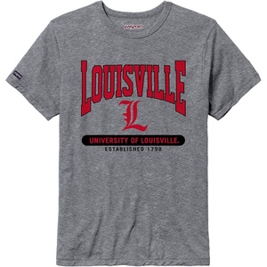 JanSport NCAA Officially Licensed Pregame Short Sleeve T Shirt for Men, Soft & Breathable Triblend Crewneck T Shirt(Louisville Cardinals)