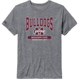 JanSport NCAA Officially Licensed Pregame Short Sleeve T Shirt for Men, Soft & Breathable Triblend Crewneck T Shirt(Mississippi State Bulldogs)