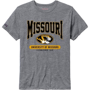 JanSport NCAA Officially Licensed Pregame Short Sleeve T Shirt for Men, Soft & Breathable Triblend Crewneck T Shirt(Missouri Tigers)