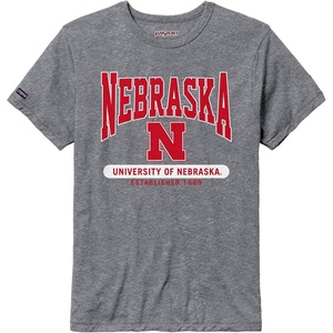 JanSport NCAA Officially Licensed Pregame Short Sleeve T Shirt for Men, Soft & Breathable Triblend Crewneck T Shirt(Nebraska Cornhuskers)