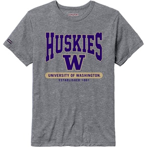 JanSport NCAA Officially Licensed Pregame Short Sleeve T Shirt for Men, Soft & Breathable Triblend Crewneck T Shirt(Washington Huskies)