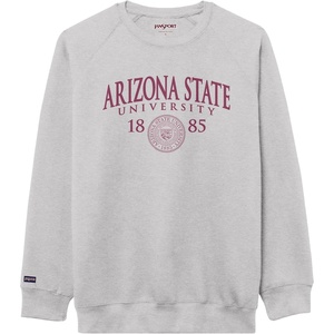 JanSport NCAA Officially Licensed Rival Crew Sweatshirt, Long Sleeve Graphic Pullover for Men, Women, Cotton-Polyester Blend(Arizona State Sun Devils)