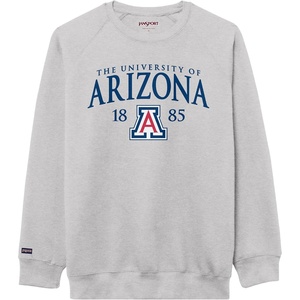 JanSport NCAA Officially Licensed Rival Crew Sweatshirt, Long Sleeve Graphic Pullover for Men, Women, Cotton-Polyester Blend(Arizona Wildcats)