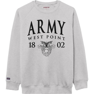 JanSport NCAA Officially Licensed Rival Crew Sweatshirt, Long Sleeve Graphic Pullover for Men, Women, Cotton-Polyester Blend(Army Black Knights)