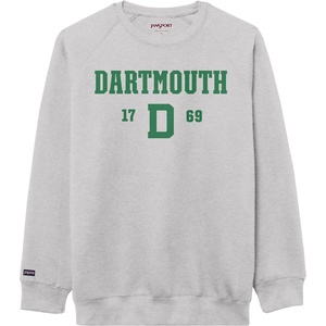 JanSport NCAA Officially Licensed Rival Crew Sweatshirt, Long Sleeve Graphic Pullover for Men, Women, Cotton-Polyester Blend(Dartmouth Big Green)
